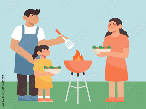Mixed Family – BBQ Together