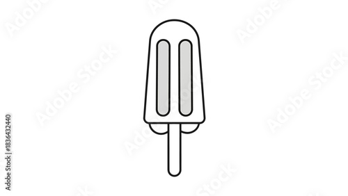 Frozen Treat Icon Refreshing Popsicle Vector Art