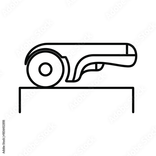 Angle Grinder Outline Icon
