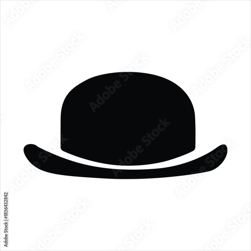 Top hat icon collection. Solid, filled icon set of top hats: classic hat, silk, magicians , vintage , steampunk top hat, wedding top. Vector icon. Hat icon filled flat sign concept for web design.Hat 