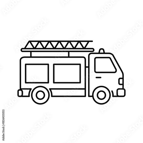 Dump Truck Silhouette Icon – Construction Loader Vehicle Vector Design