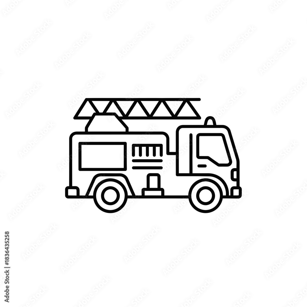 Fototapeta premium Dump Truck Silhouette Icon – Construction Loader Vehicle Vector Design