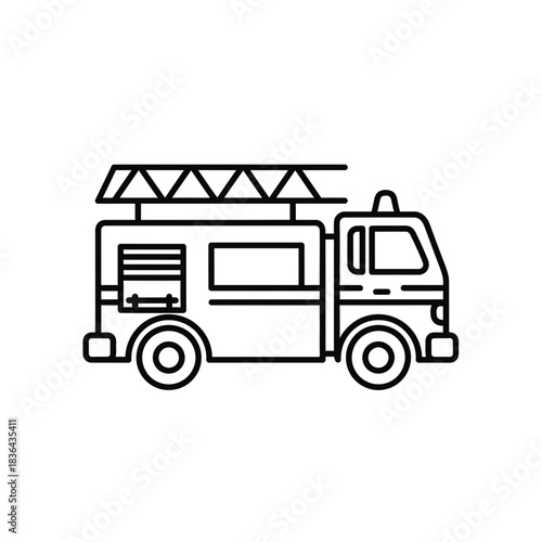 Dump Truck Silhouette Icon – Construction Loader Vehicle Vector Design