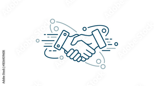 Handshake Symbolizing Agreement and Partnership in Business Deal.