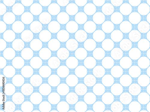 洋風のパターン⑨水色と白