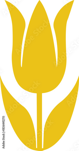 Tulib flower icon.Tulip Flower Background with multi-colored tulib flowers in a garden suitable for background use,Beautiful tulib flower bed in warming day in spring, outdoor park.