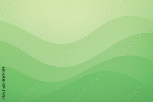 Smooth Green Wave Gradient Backdrop for Business Slide Templates