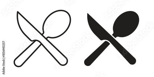 Food icons vector collection for web designs. flat icons