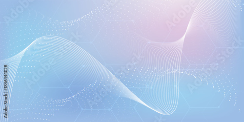 Abstract tech network connection dots. Digital technology and big data analysis background. White background with plexus lines. Geometric background with abstract mesh.eps 10
