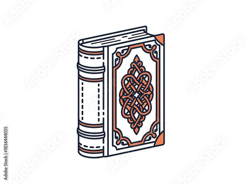 Ornate Illustrated Book Icon
