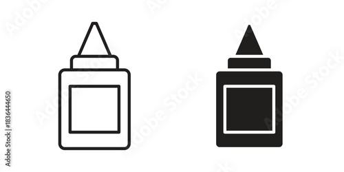 Glue icons vector collection for web designs. flat icons