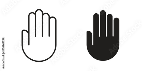 Hand icons vector collection for web designs. flat icons