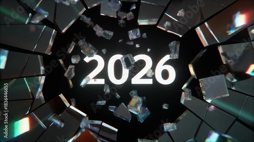 Shattering Glass Reveal of 2026 Newyear