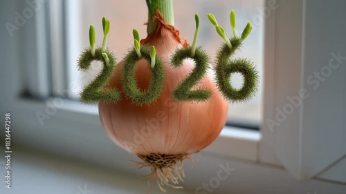 Onion Sprout Renewal Symbolism 2026 Happy NewYear