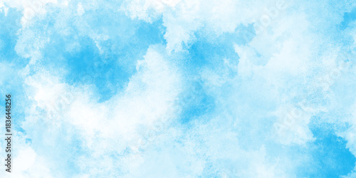 Light blue watercolor background with a grainy paper texture, evoking a calm and tranquil atmosphere, abstract blue watercolor background wallpaper, abstract surface blue watercolor painting texture.