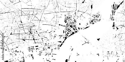 abstract black and white scary scratched world map line art vector background, sketch art or line drawn vector background with various lines patterns, black and white sketch line art of grunge.