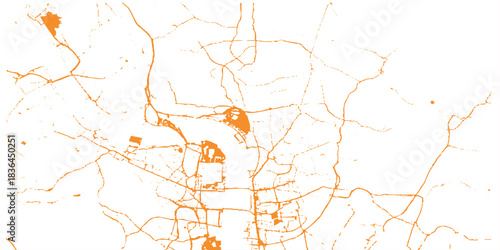 modern line design with various sketch art line shapes,  sketch art or line drawn vector background with various lines patterns, brown or orange sketch line art of grunge.