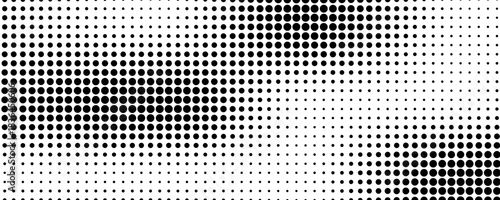 Basic halftone dots effect in black and white color. Halftone effect. Dot halftone. Black white halftone.