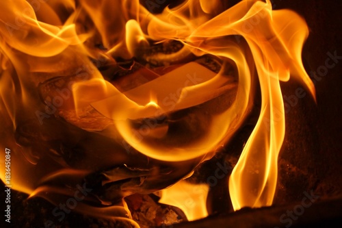 FIRE, FLAME INFERNO close up image