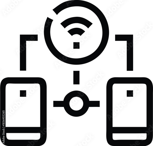 Two phone sharing wifi connection