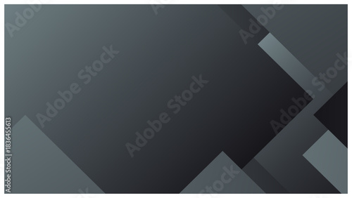 シンプルな四角形のビジネス系グラデーション背景 黒