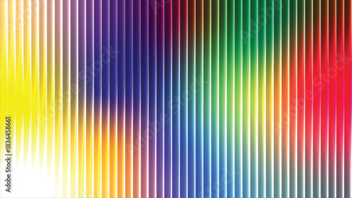 Vibrant Rainbow Spectrum Vertical Lines Glow
