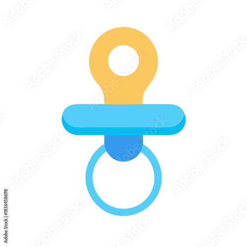 Baby pacifier illustration on a black background image