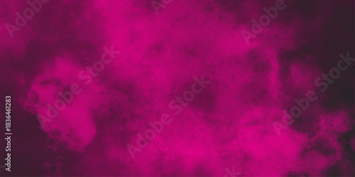 Abstract ash cloud and smoke texture in dark background. Hand-drawn bright pink gradient abstract watercolor splashed on the paper.  peeling surface of wall in the form of abstract art .