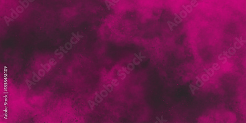 Abstract ash cloud and smoke texture in dark background. Hand-drawn bright pink gradient abstract watercolor splashed on the paper.  peeling surface of wall in the form of abstract art .