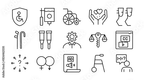 Organic Vegan Line Icon Set. Organic food, natural farming, vegan, bio product, sustainable, allergen free, cosmetic, healthy lifestyle, agriculture icons vector illustration. Pixel-perfect stroke