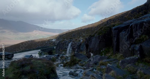 Exploring the Kerry region in Ireland with rivers and stunning landscapes during the afternoon