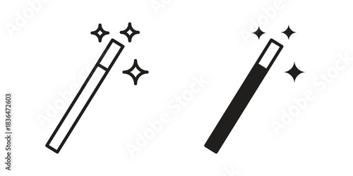 Magic icons vector collection for web designs. flat icons