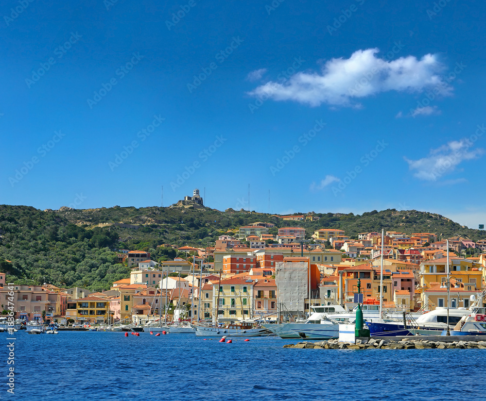 Obraz premium La Maddalena (Gallurese: A Madalena, Sardinian: Sa Madalena) is a town and comune located on the island with the same name, in northern Sardinia, Italy