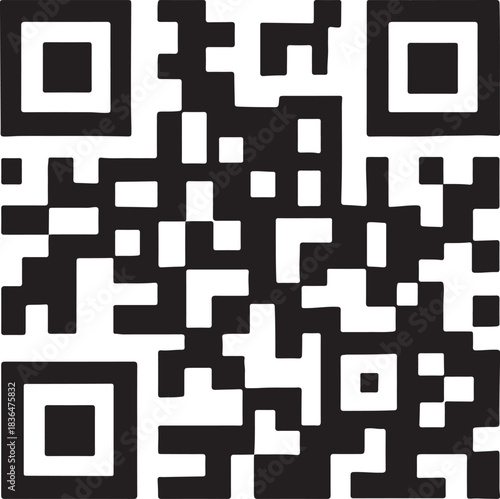 QR code icon vector arrt 