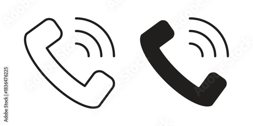 Phone call icon for template. Icon vector graphic set