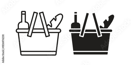 Picnic icon for template. Icon vector graphic set