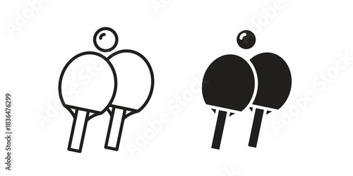 Ping pong icon for template. Icon vector graphic set