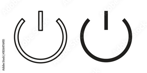 Power icon for template. Icon vector graphic set
