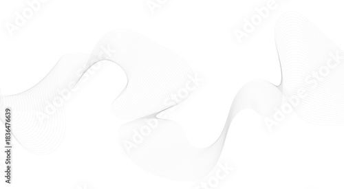 Abstract wave element for design. Digital frequency track equalizer. Stylized line art background. Vector illustration. Wave with lines created using blend tool.