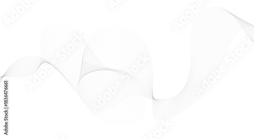 Abstract wave element for design. Digital frequency track equalizer. Stylized line art background. Vector illustration. Wave with lines created using blend tool.