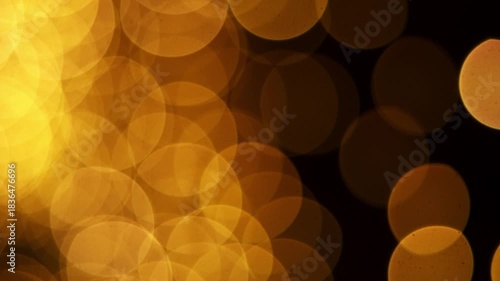 Abstract Golden Bokeh Lights