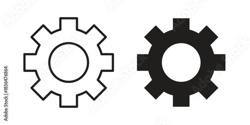 Settings icon for template. Icon vector graphic set