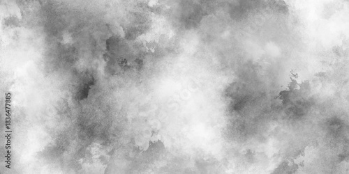 Heavy dark low clouds loom over a forest before a thunderstorm, abstract gray watercolor texture with grunge, foggy presentation background abstract neutral background with soft brushstrokes.