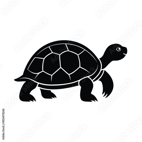 Minimalist tortoise silhouette simple black turtle graphic design silhouette
