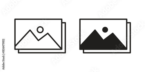 Picture icon designs collection for mobile, ui, web.