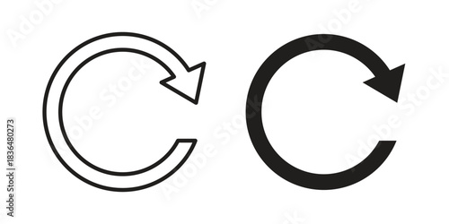 Redo icon designs collection for mobile, ui, web.