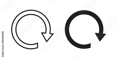 Rotate right icon designs collection for mobile, ui, web.