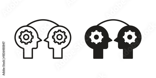 Share thoughts icon designs collection for mobile, ui, web.