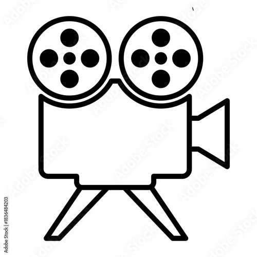 The Projector with two film rolls