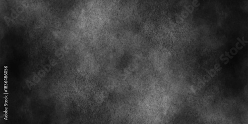 dark cement wall texture background. vintage black monochrome background. dramatic black and gray watercolor texture.